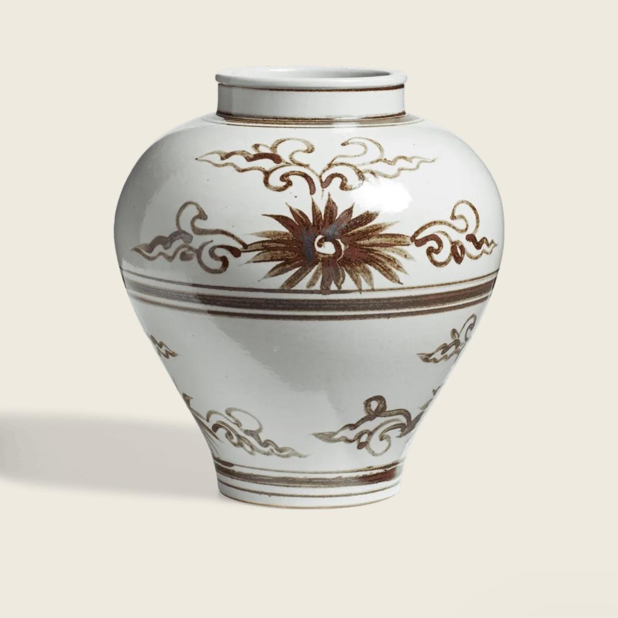 Jiangsu Vase - Brown | OKA