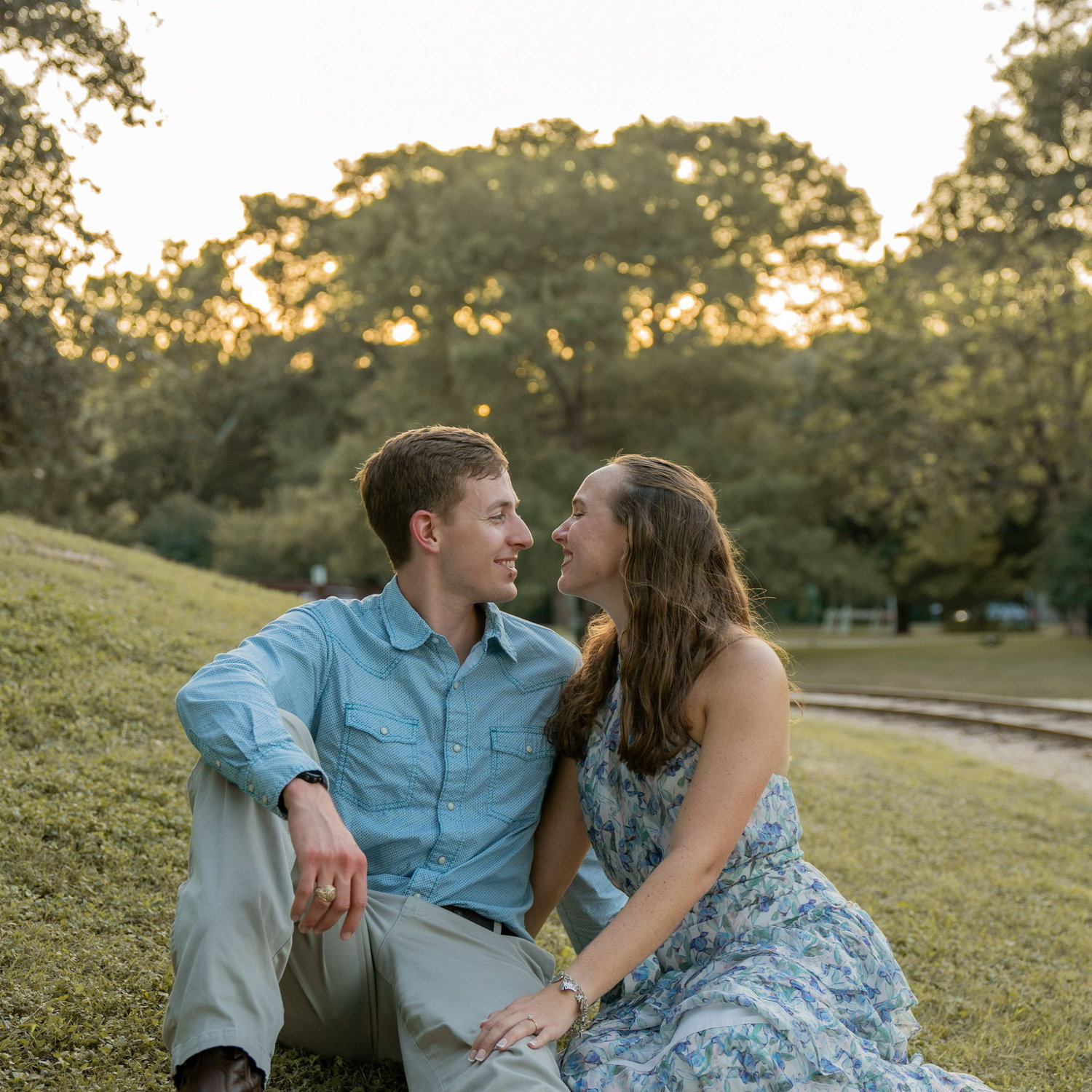 Jackson and Zoe's Engagement Pictures at Landa Park