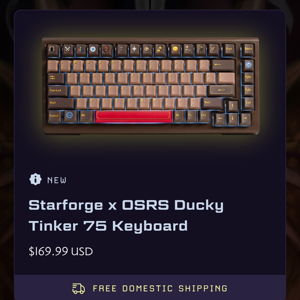 Starforge x OSRS Ducky Tinker 75 Keyboard