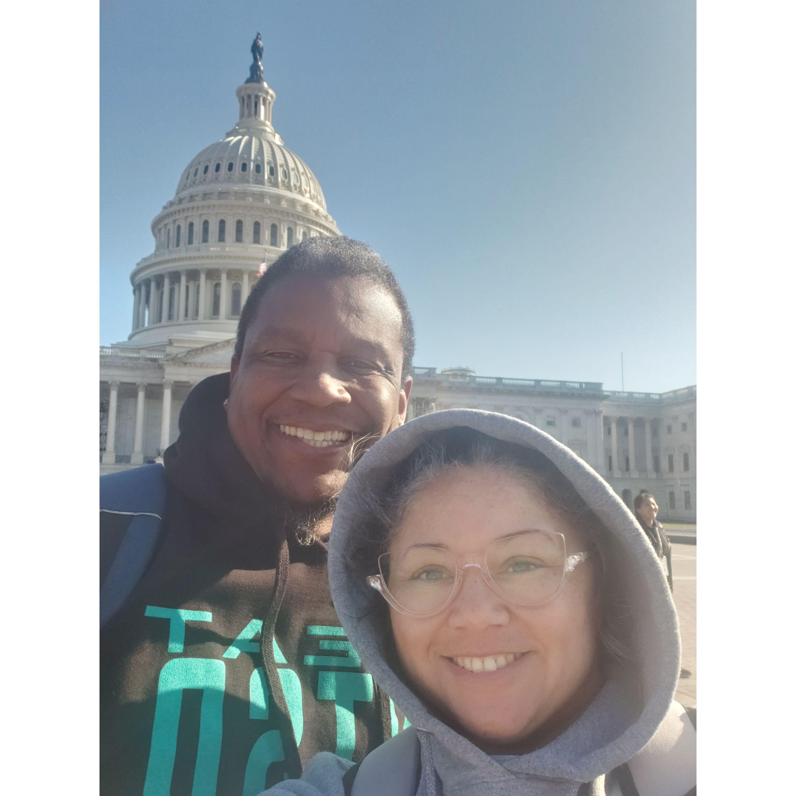 Backpacking around DC together.