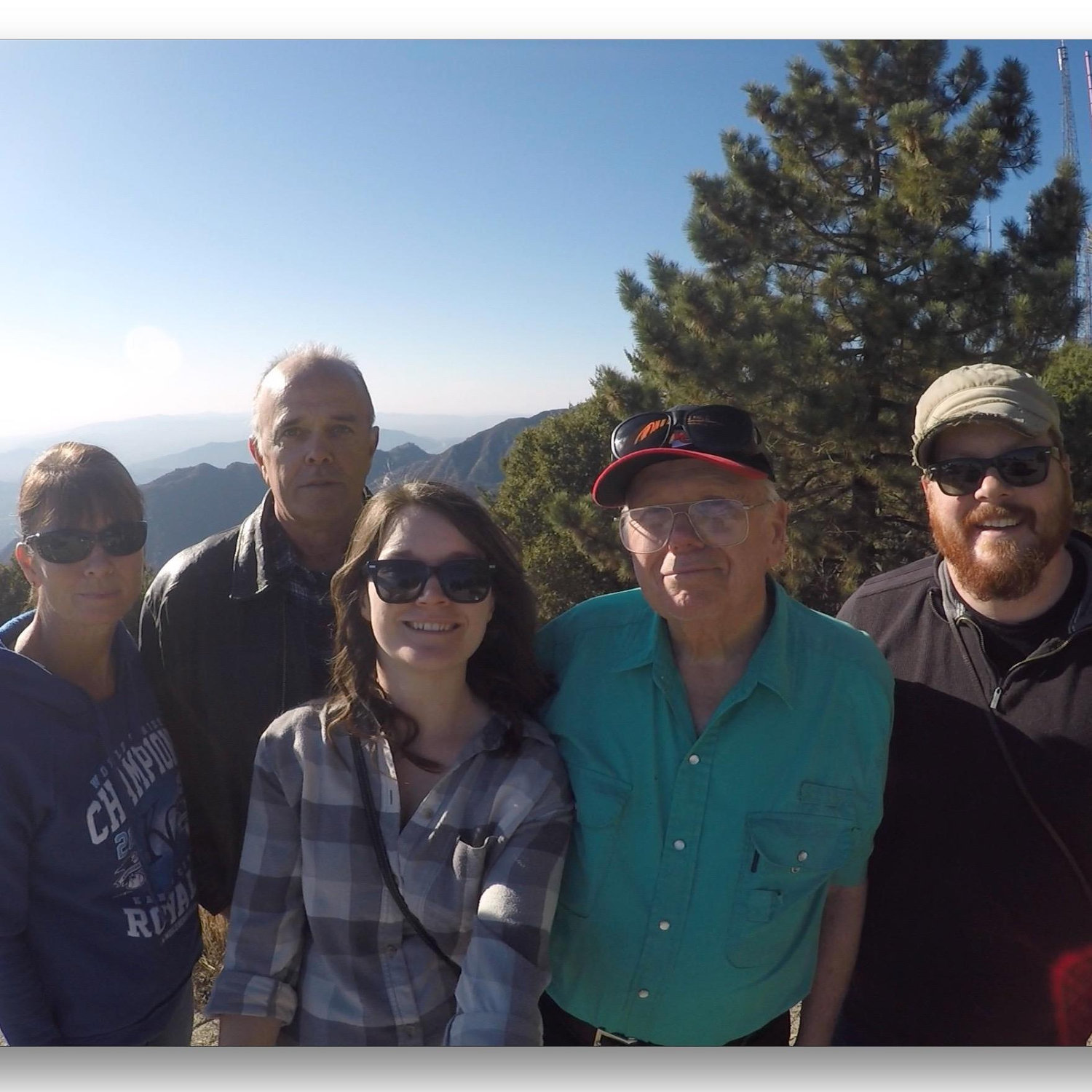 Showing Grandpa the mountain views in LA. November 2016