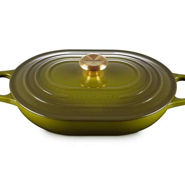Le Creuset Enameled Cast Iron Signature Oval Casserole, 3.75 qt., Olive