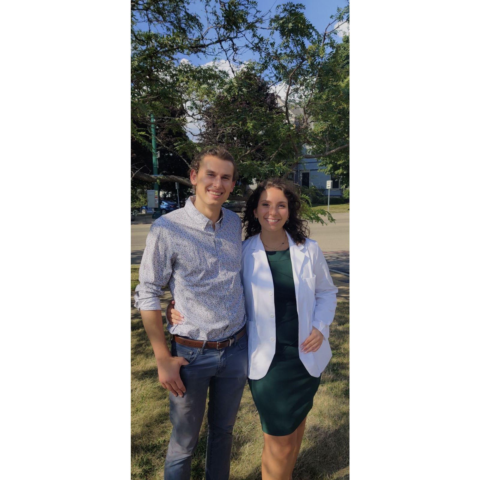 Christina's white coat ceremony