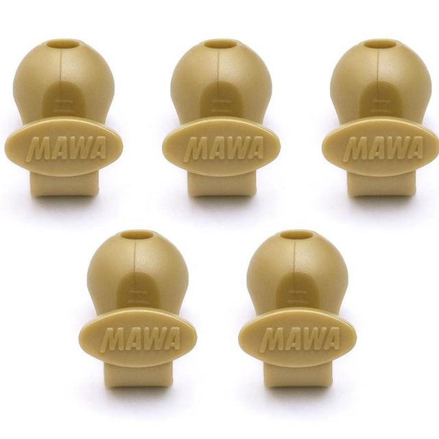 Mawa Clothing Hangers Gold, X 3 X/2.4 cm Connect Hook 18539 Set of 5
