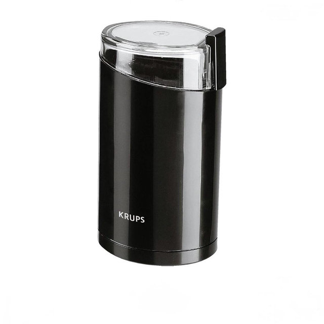 KRUPS Precision Electric Coffee Grinders: 3 oz Capacity, 200W Motor, Stainless Steel Blades for Uniform Grinding of Coffee Beans, Herbs, Nuts, and Spice Grinder (Black)