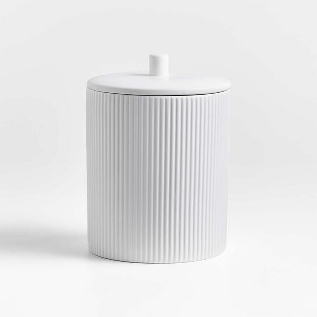 Hanno Medium Textured Ceramic Canister