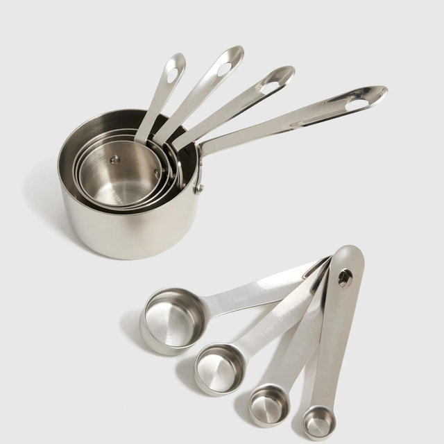 Stainless Steel Measuring Cups & Spoons Set