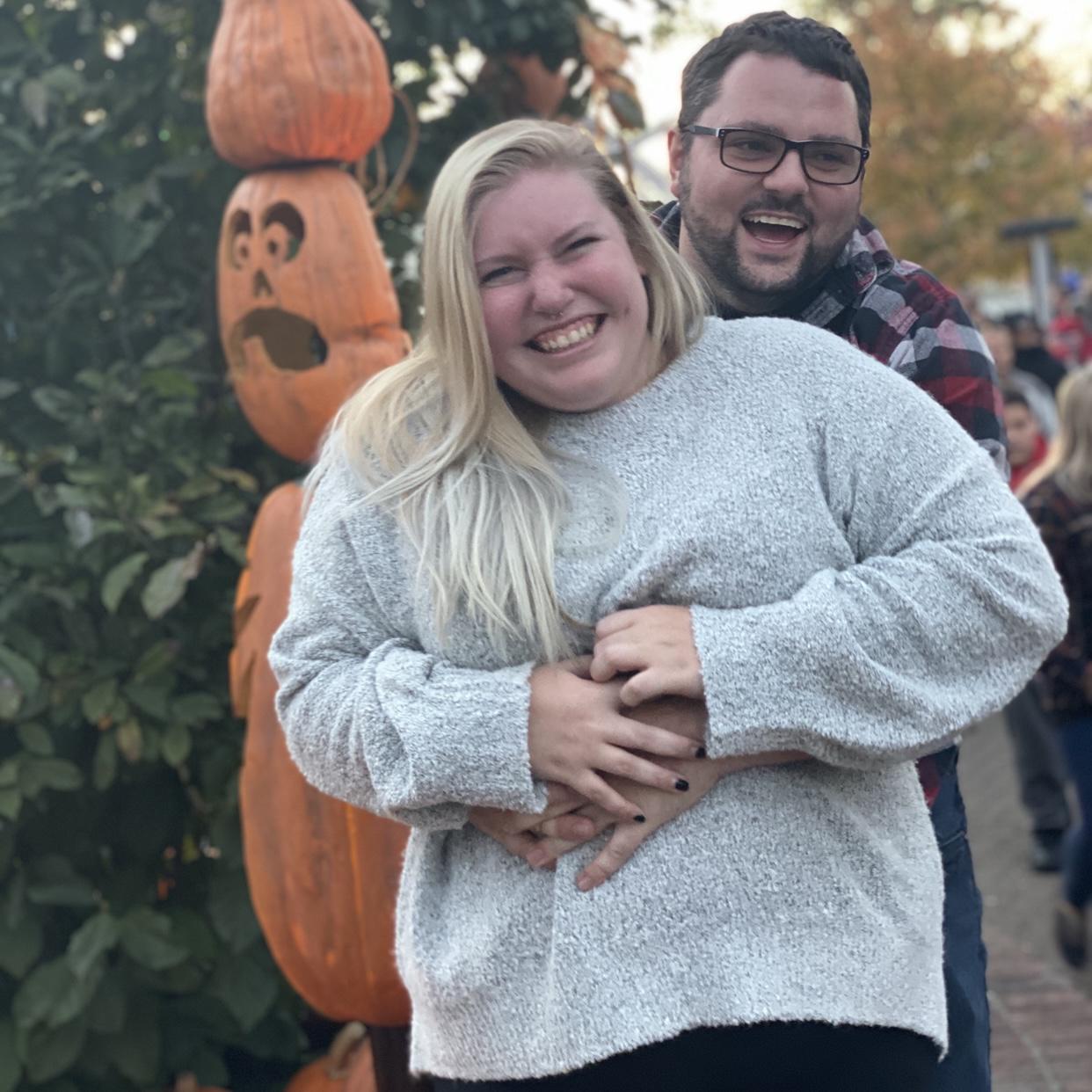 This photo was taken during a fall visit to Kings Island. Amusement parks have always been our favorite.