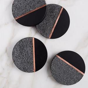 Lava Rock Coasters (Set of 4)