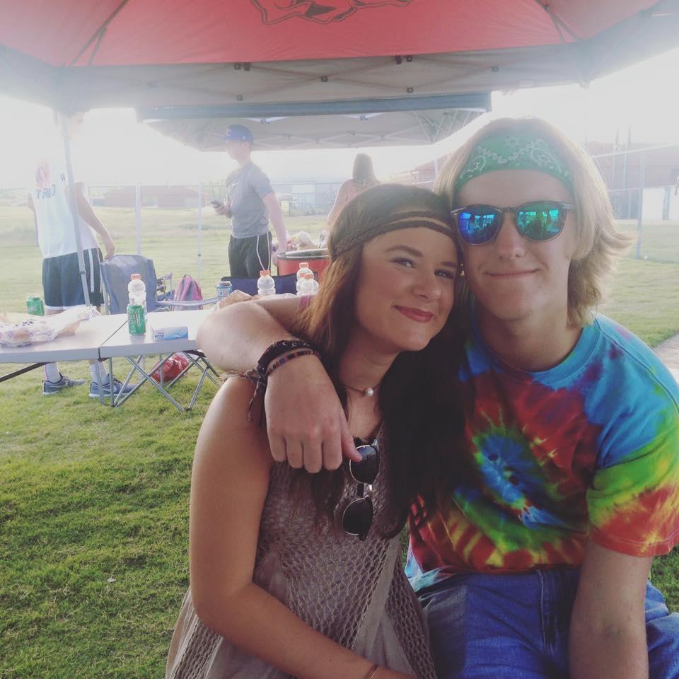 Hippie Night at a Lewisburg football game