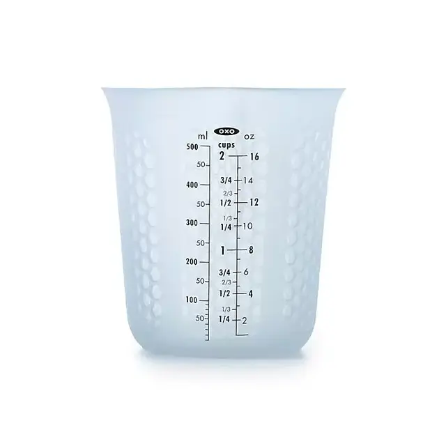 OXO Good Grips® Squeeze & Pour Silicone 4-Cup Measuring Cup with Stay Cool Pattern