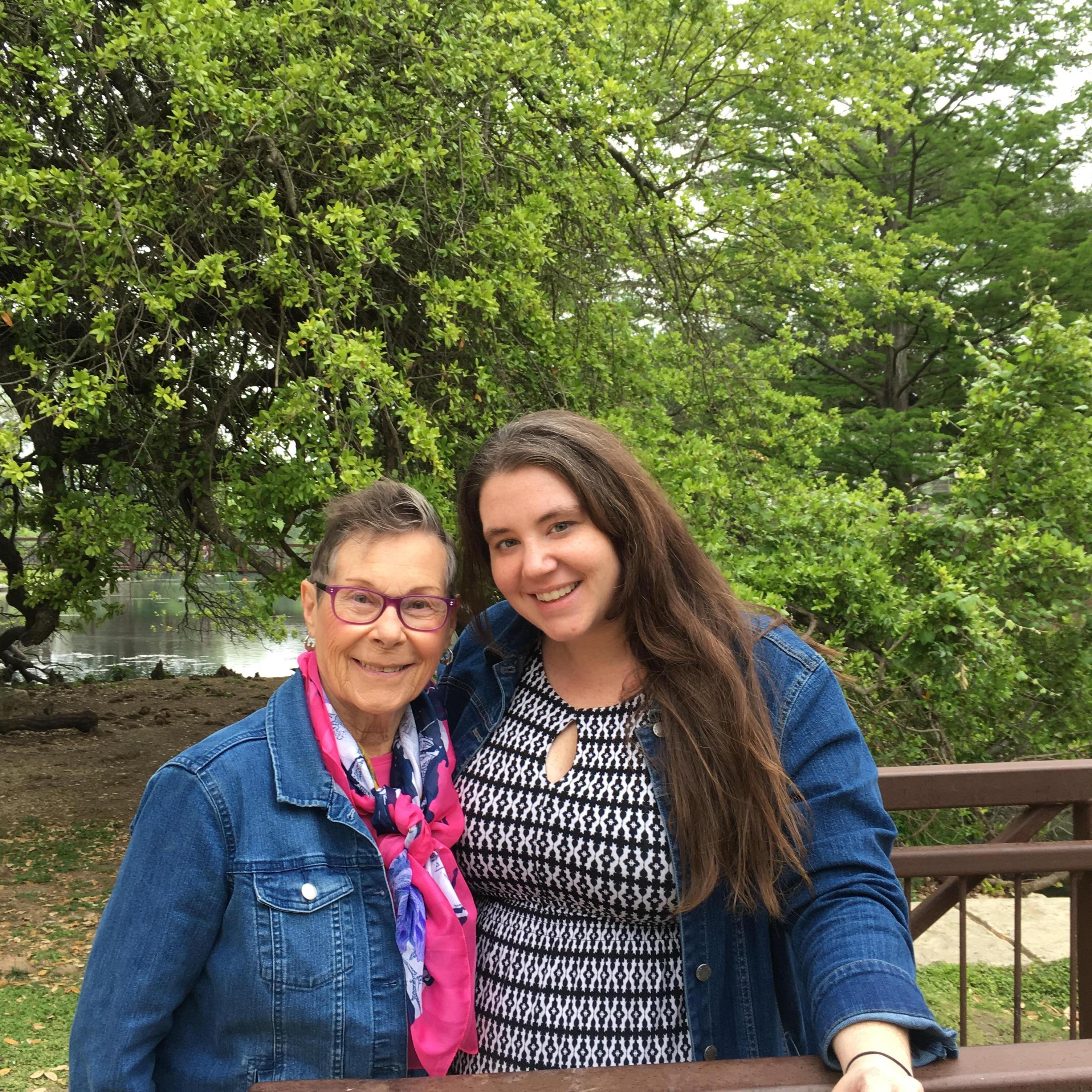 Our first date at the park with Stef's grandma, Nana. We attempted (unsuccessfully) to feed ducks.