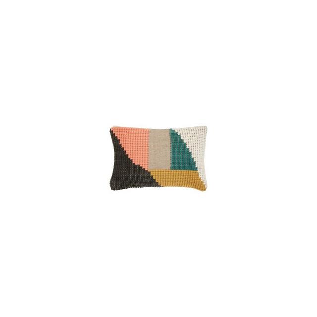 Life Styles Woven Geometric Lumbar Throw Pillow - Mina Victory
