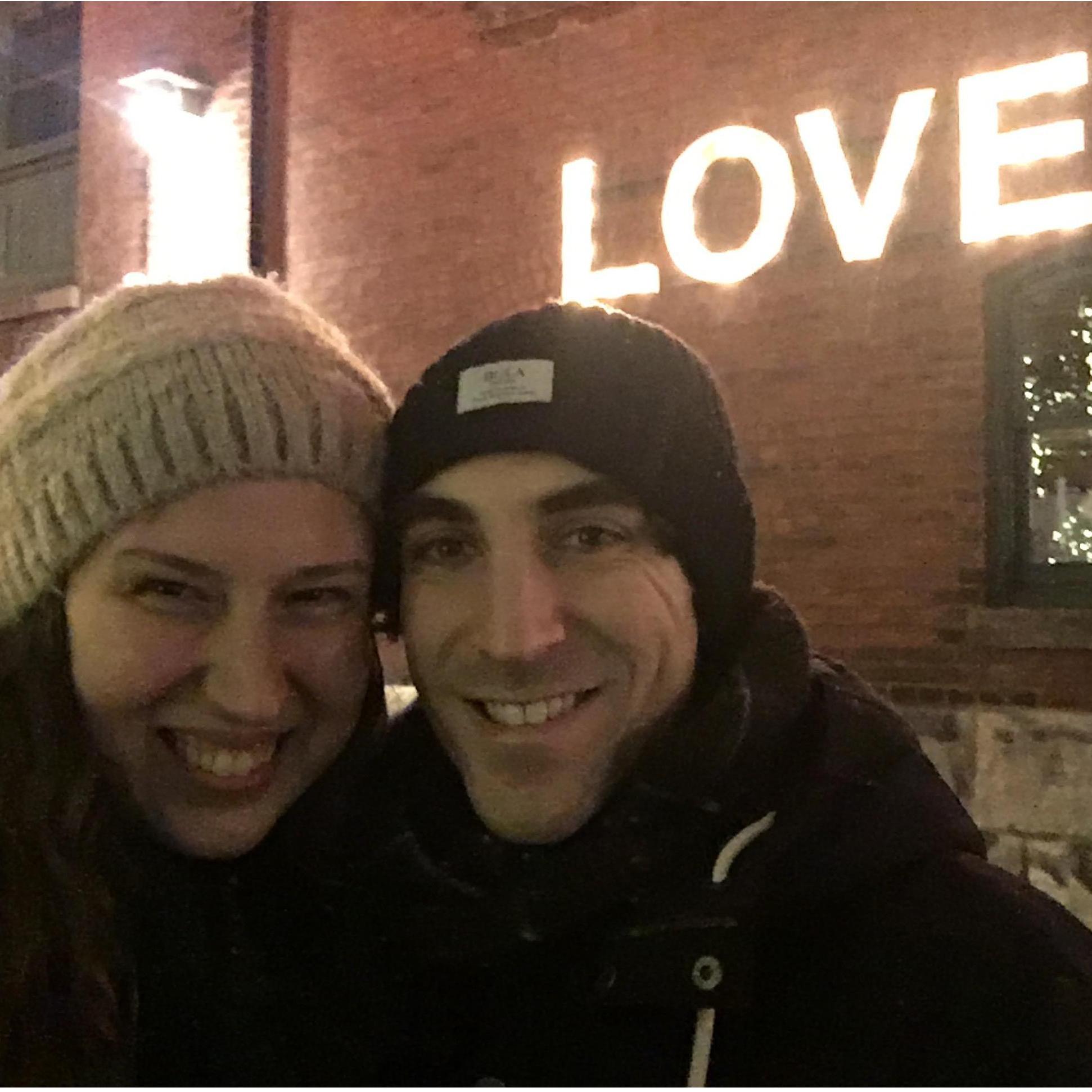 The night we got engaged