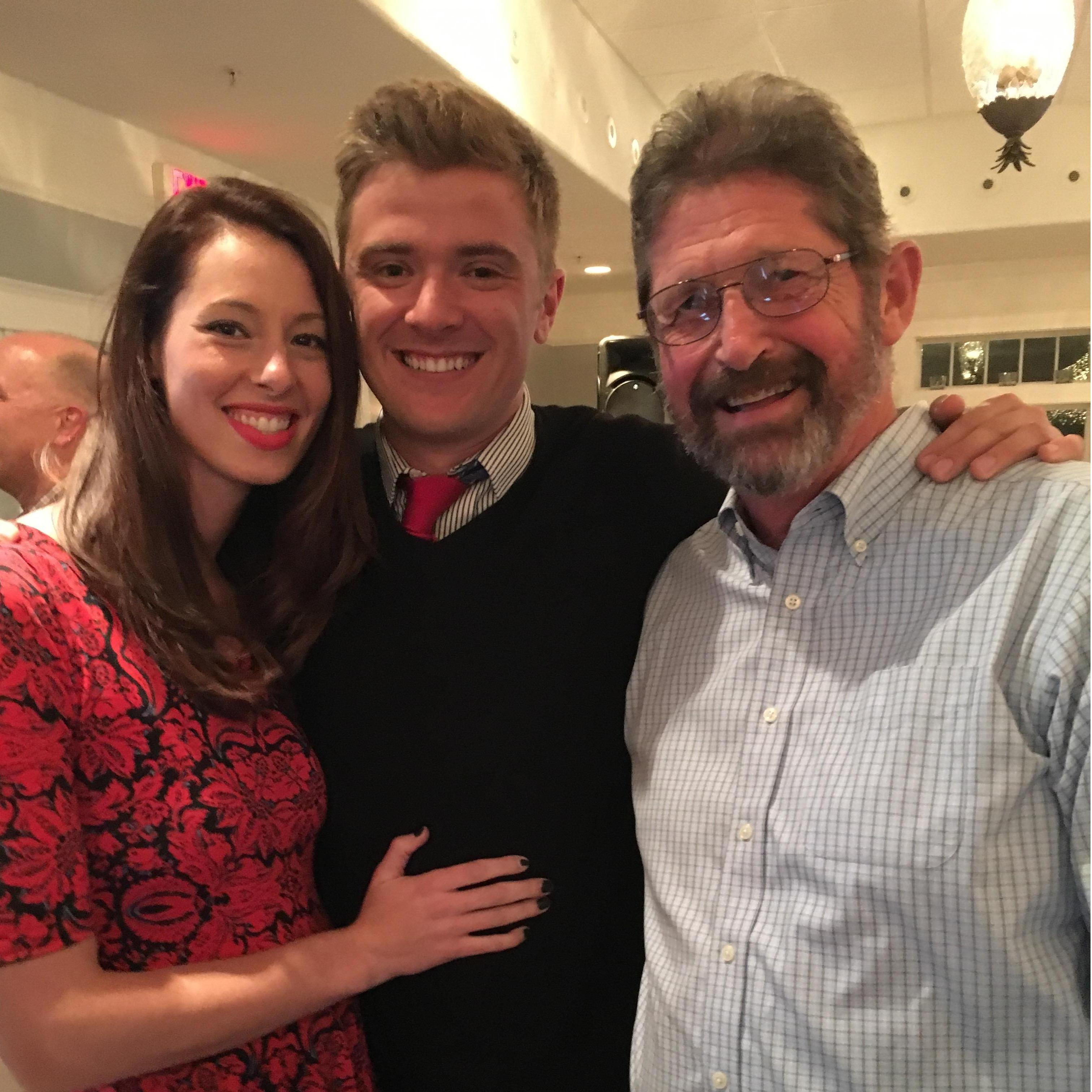 Hannah, Andrew and Hannah's Dad, Miles.