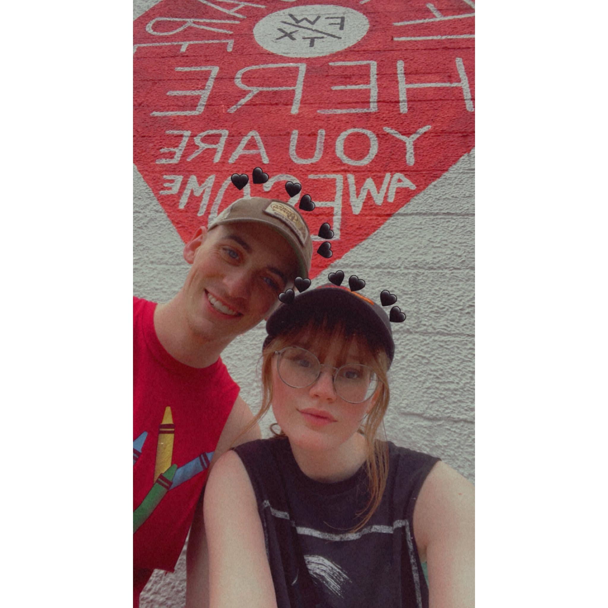 Our first geocaching adventure in Fort Worth