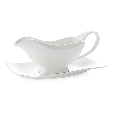 Maxwell & Williams™ White Basics Motion Gravy Boat and Saucer