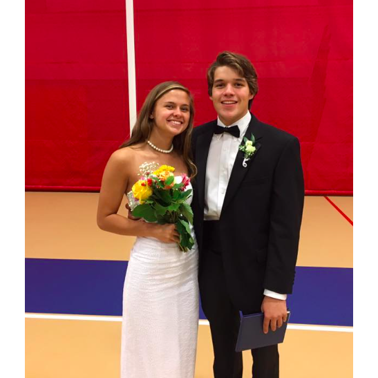 Madison and Luke at their 2017 High School Graduation