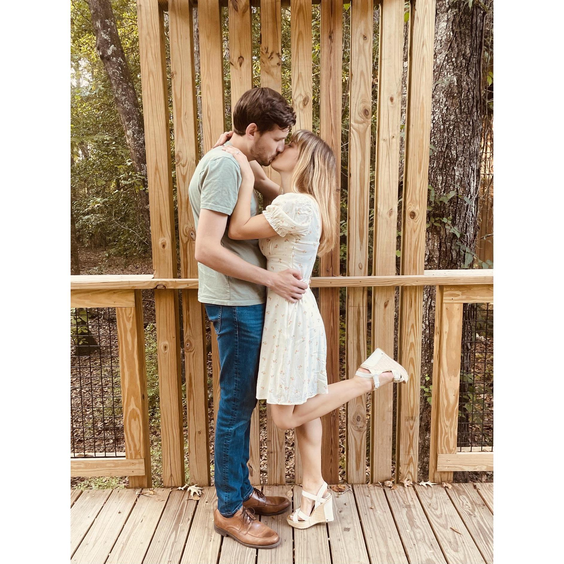 Cori's genetic counseling classmates helped take some engagement pictures