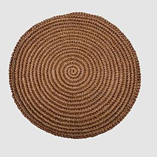 Aleli Home Decor Set x 4 - Individuales de Fique y Cobre