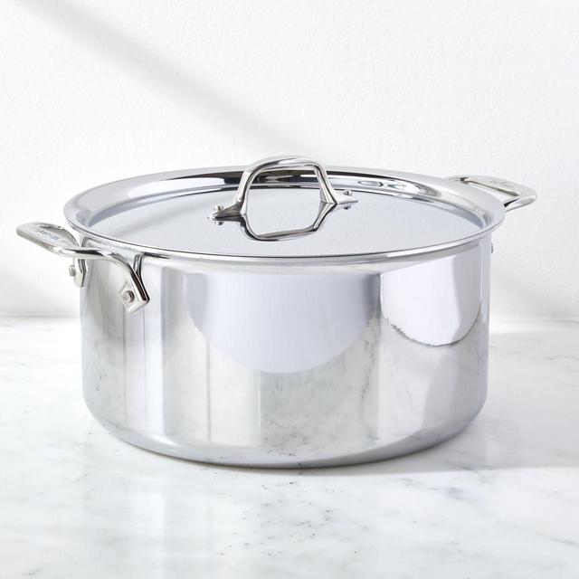 All-Clad © d3 Stainless Steel 8-Quart Stockpot with Lid