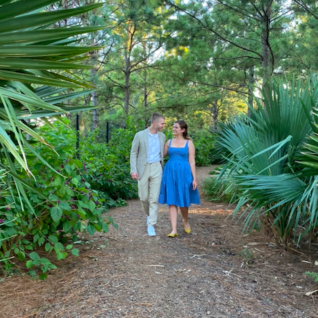 Walking in Hermann Park.