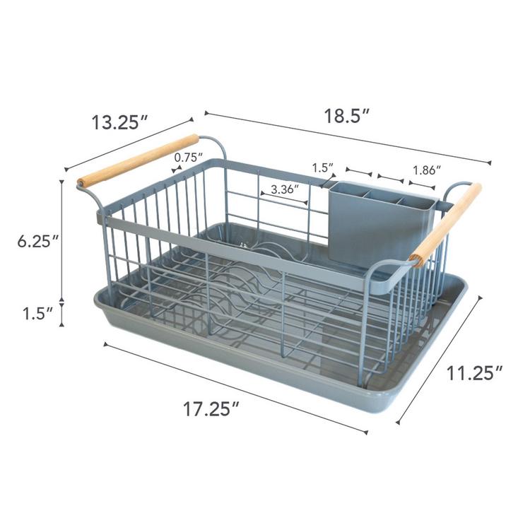 Yamazaki Tosca White Over-The-Sink Dish Drainer Rack + Reviews, Crate &  Barrel