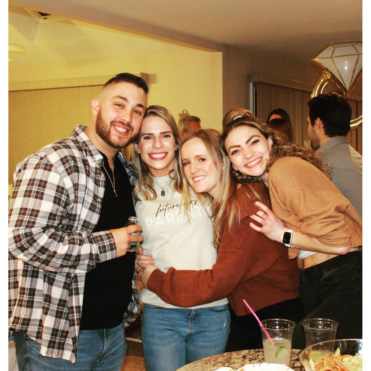 some of my bridesmaids and handsome soon to be husband <3(: