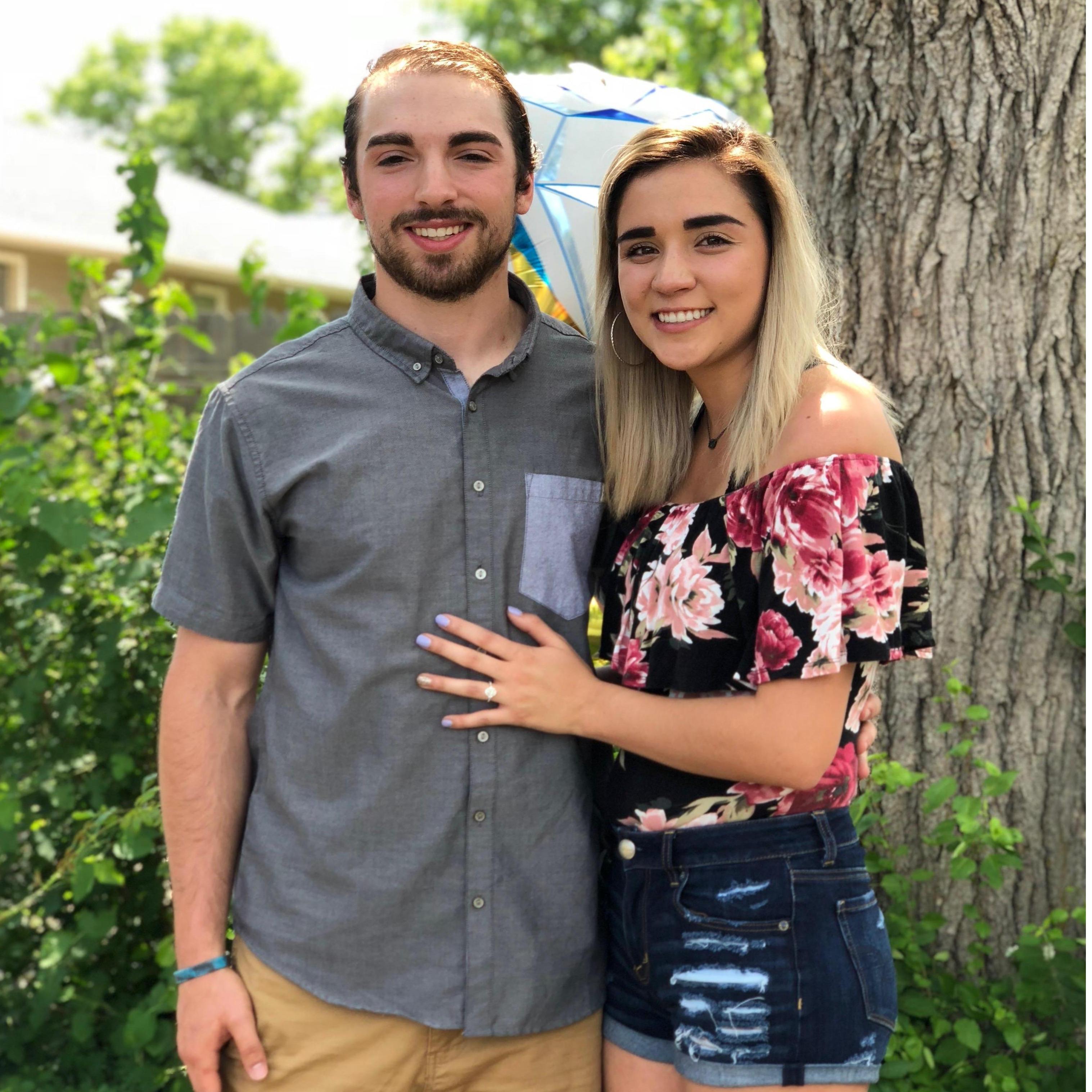 Waaaaay after the proposal, I cried so much I needed a break from pictures!