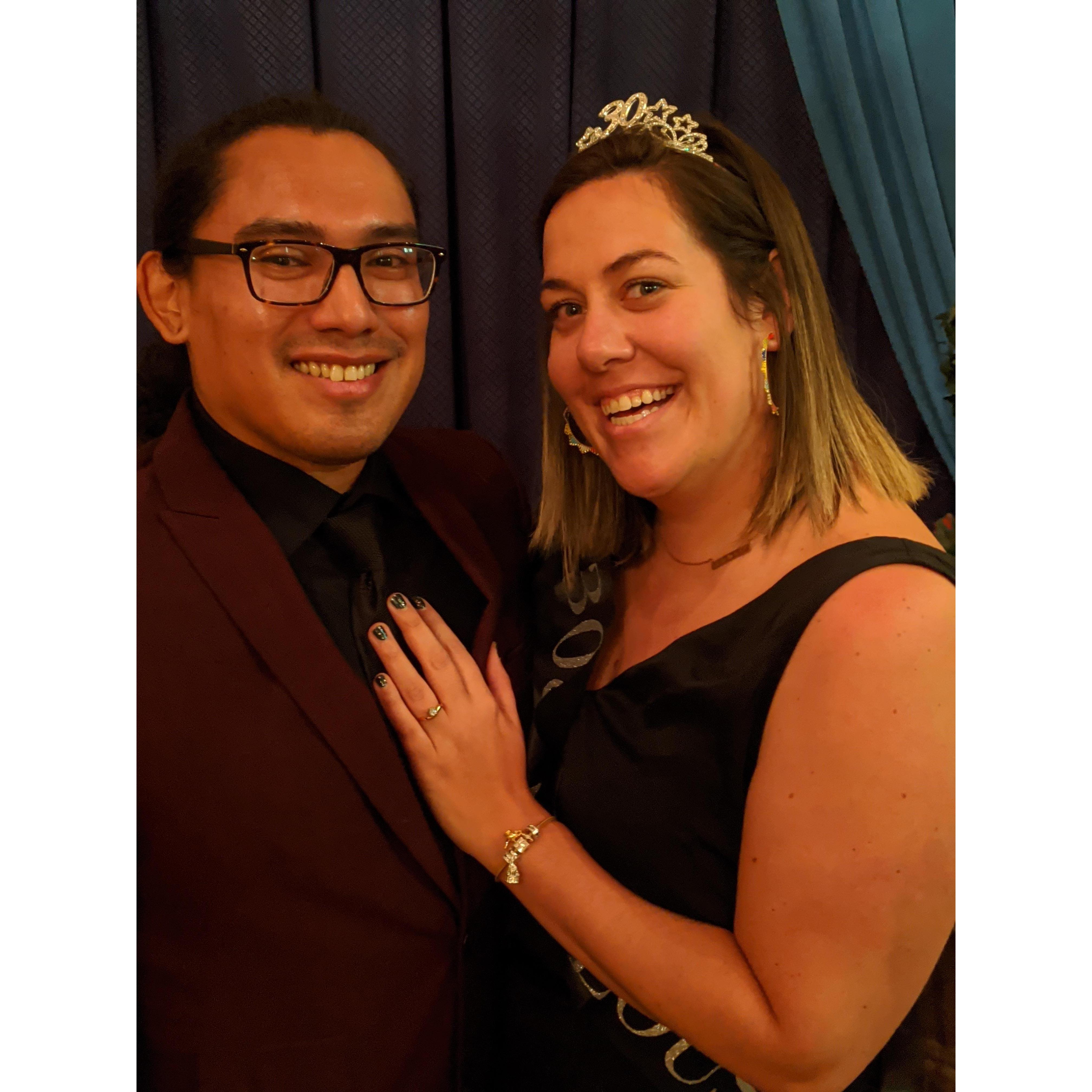 Right after we got engaged in Cinderella's Castle in Disney World