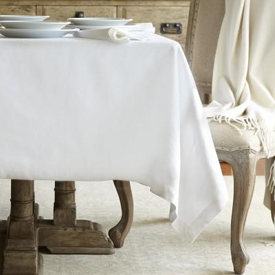 Williams Sonoma White Tablecloth