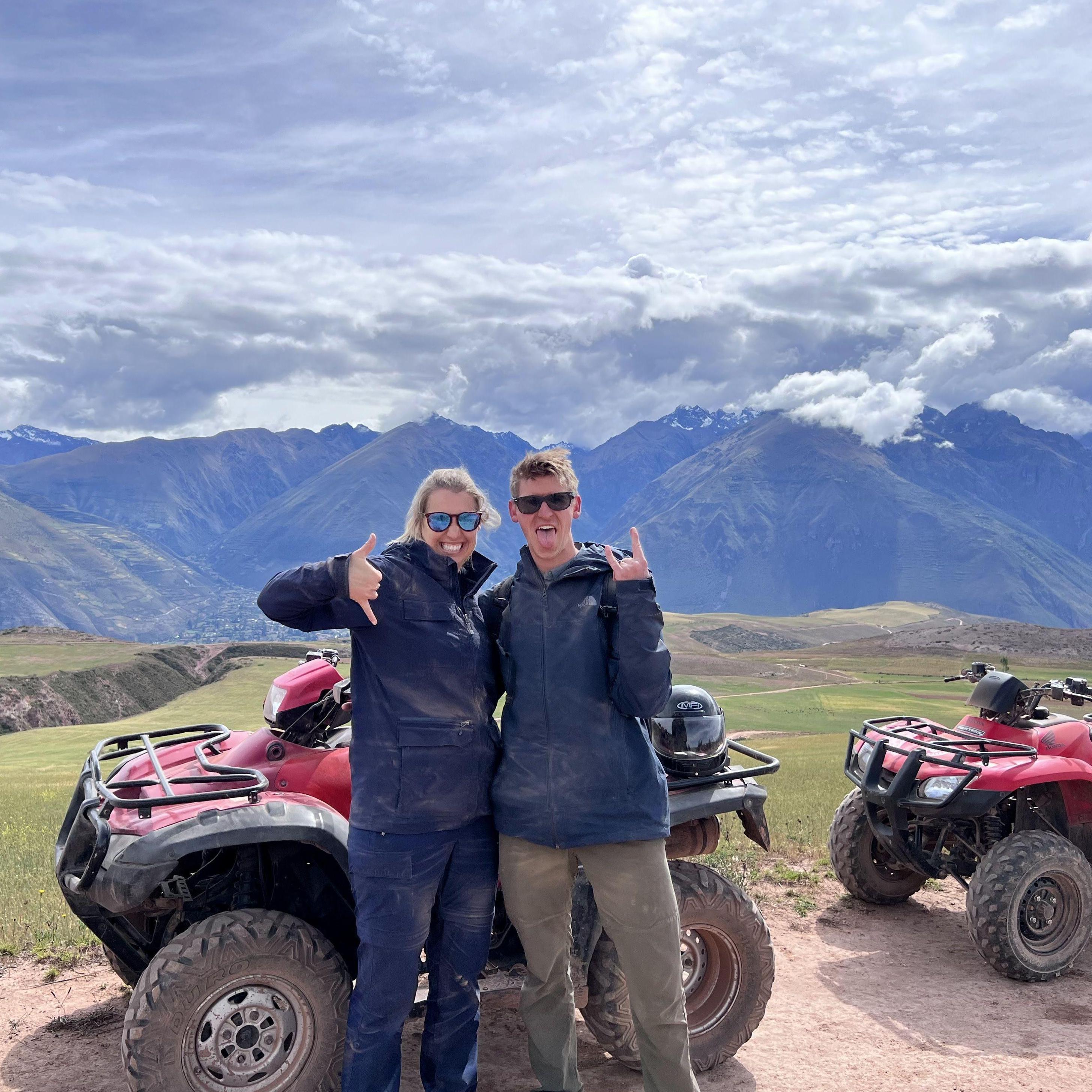 Hannah & Chris Go Global! Despite living in a state with tons of mountains, Chris and Hannah traveled to Peru to see even more mountains. They are like obsessed with mountains.