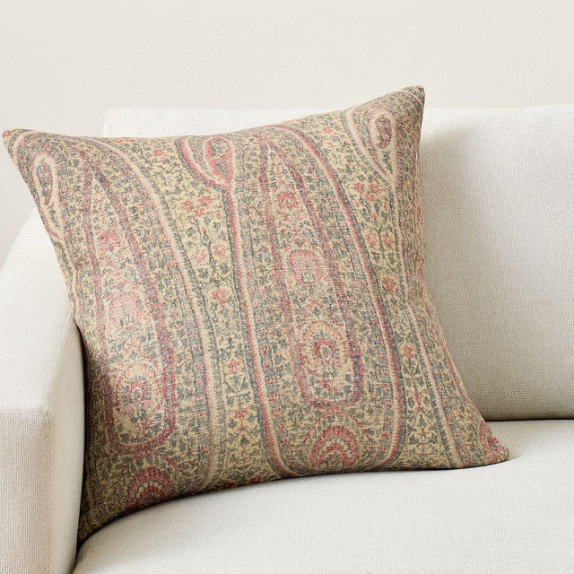 Saffron Printed Pillow Cover, Multi, 22"