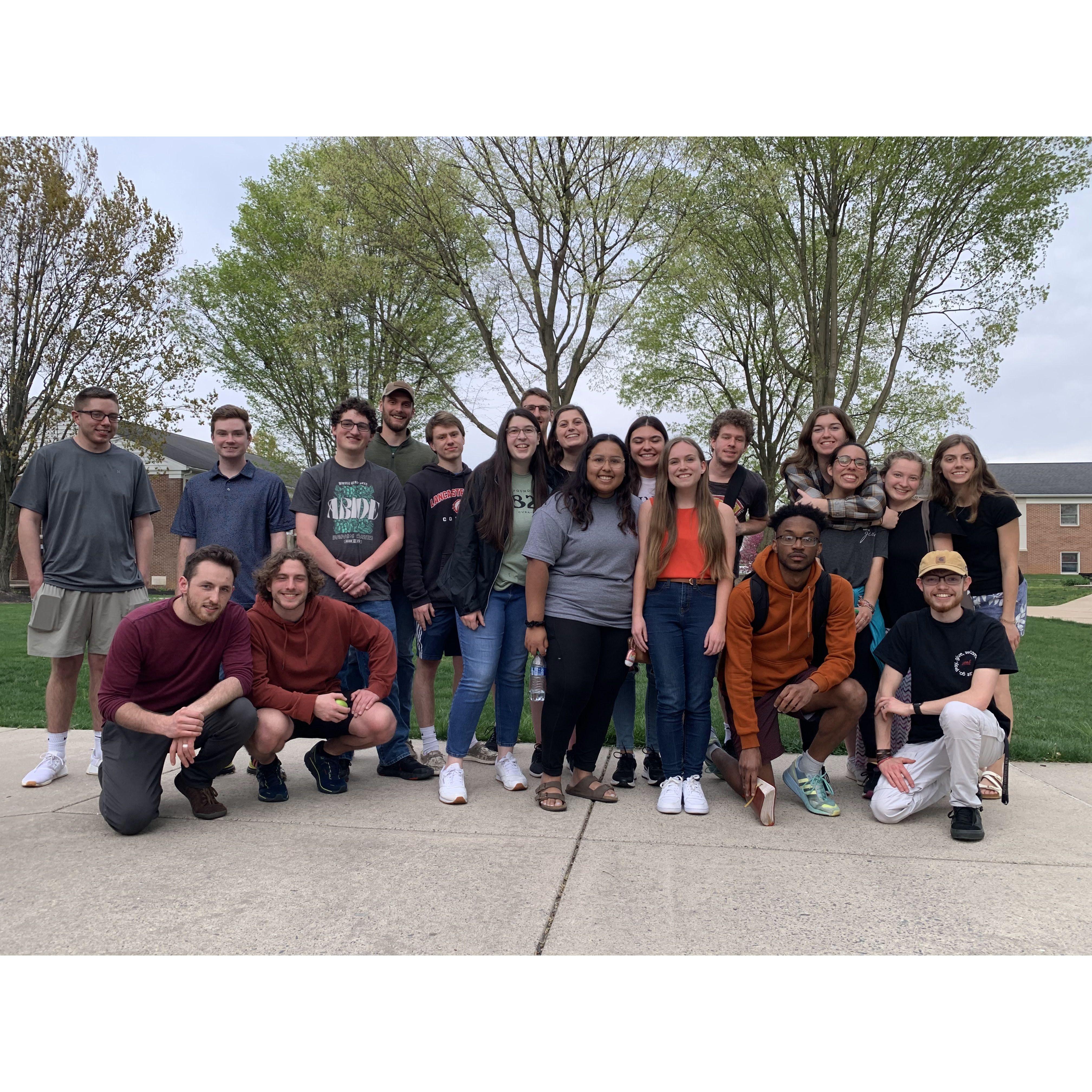 We loved evangelizing in Lancaster City with these amazing brothers and sisters in the Student Evangelistic Fellowship club