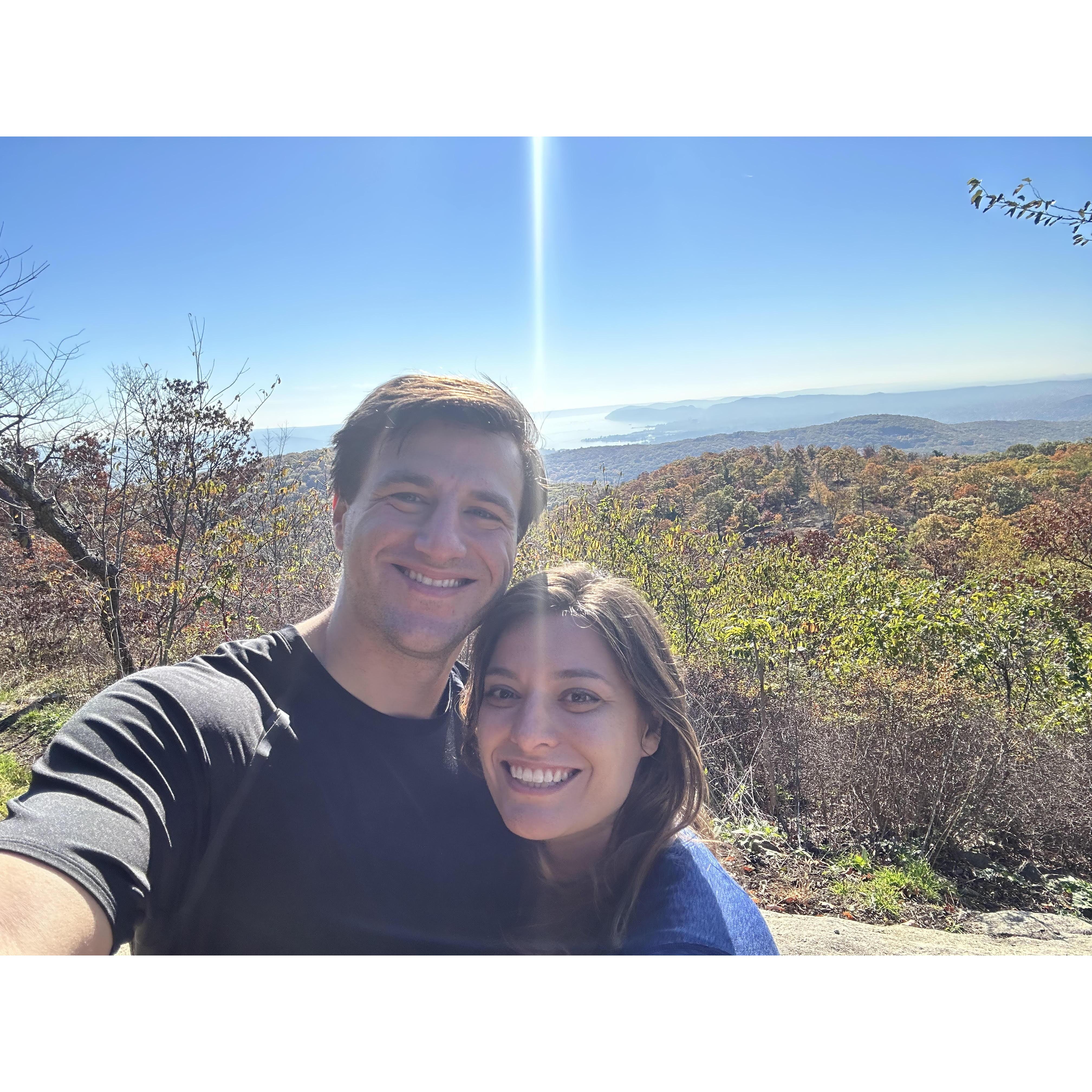 In late October, Lisa and Bryan went out for a beautiful Fall hike at Bear Mountain.