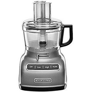 KitchenAid KFP0933CU 9-Cup Food Processor with Exact Slice System, Contour Silver