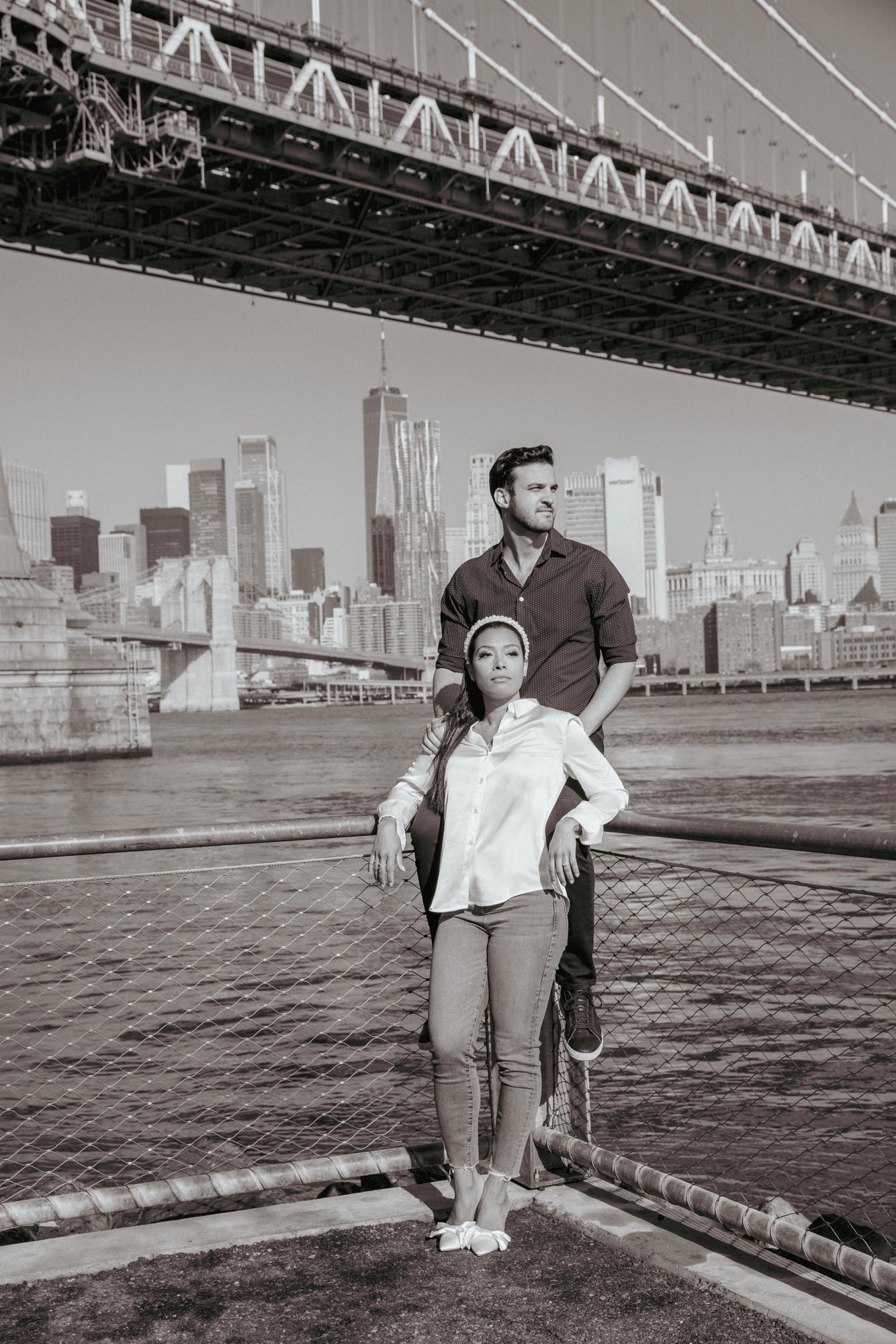 Enjoying the sun in Brooklyn Bridge Park (click on our Things to Do tab for more info on DUMBO!)