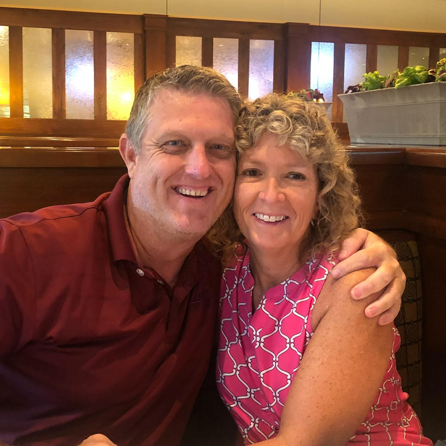 Enjoying dinner out