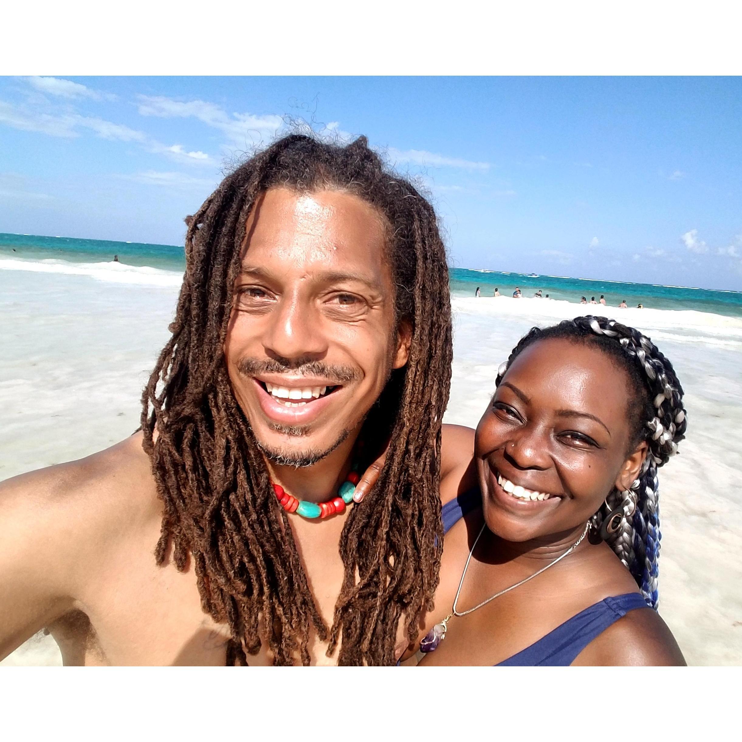 Happy times on a Tulum Beach