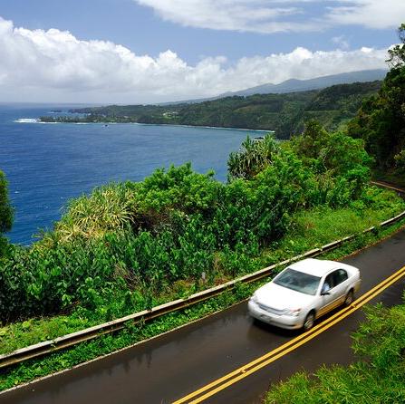 Convertible rental for the road to Hana