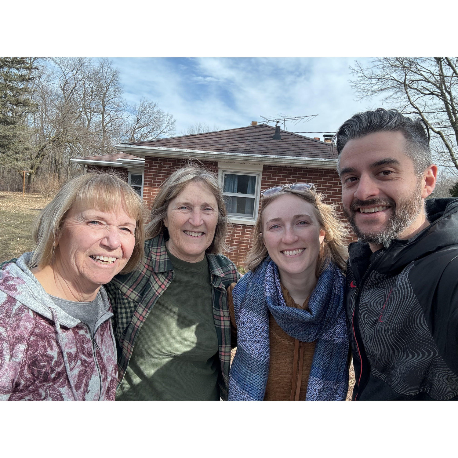 Saying goodbye to Grandma Shipton's house.