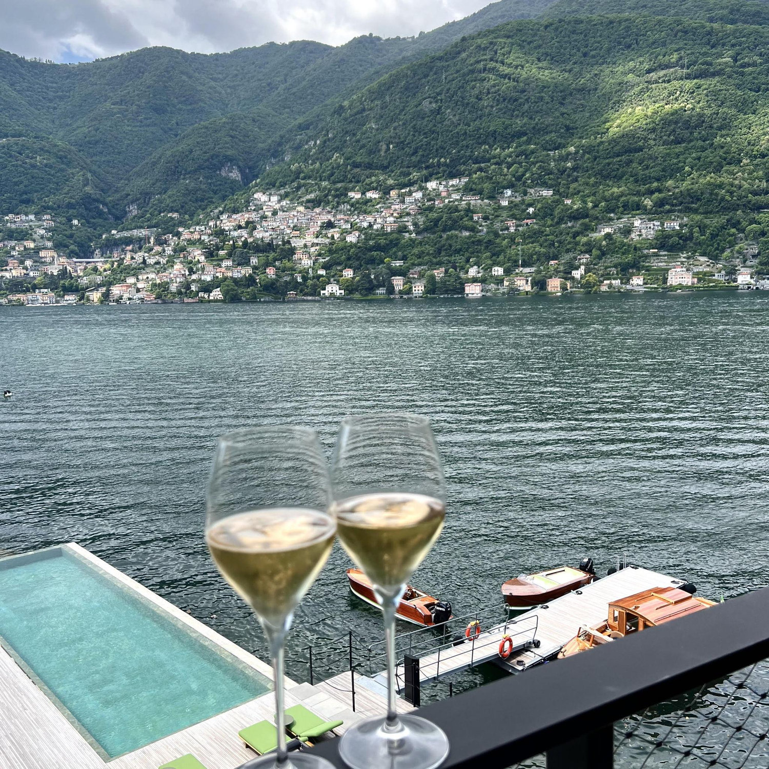 When we first arrived in Lake Como & were amazed by the beauty!