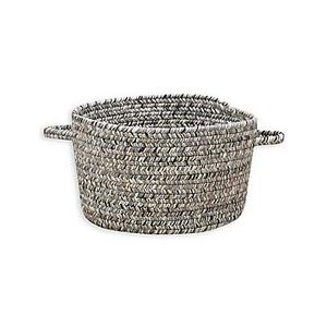 Capel Rugs Sea Pottery Medium Braided Basket in Smoke
