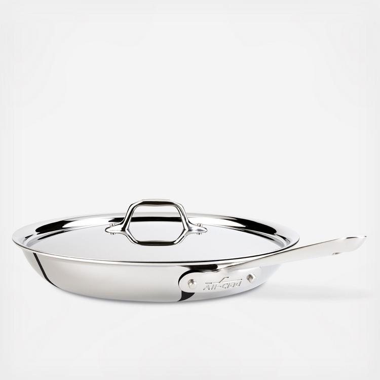 12-Inch Fry Pan W/ Lid / Nonstick / D3 Stainless - Packaging Damage