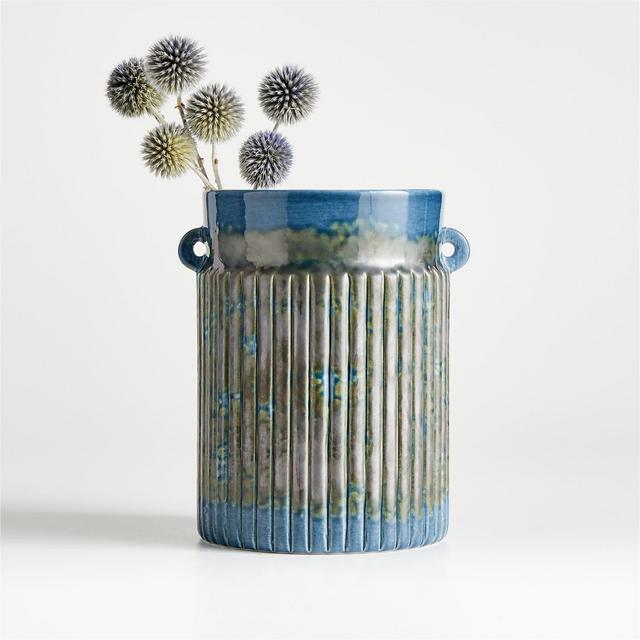 Odille Dark Teal Ceramic Vase