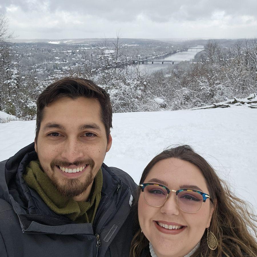 Took a snowy hike to celebrate Alvaro's 30th birthday!