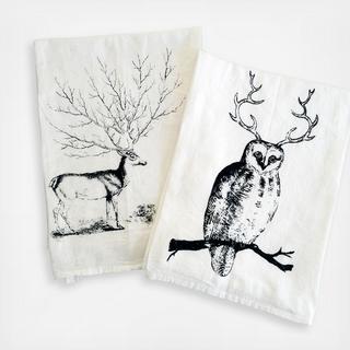 Deer & Owl Towel Set