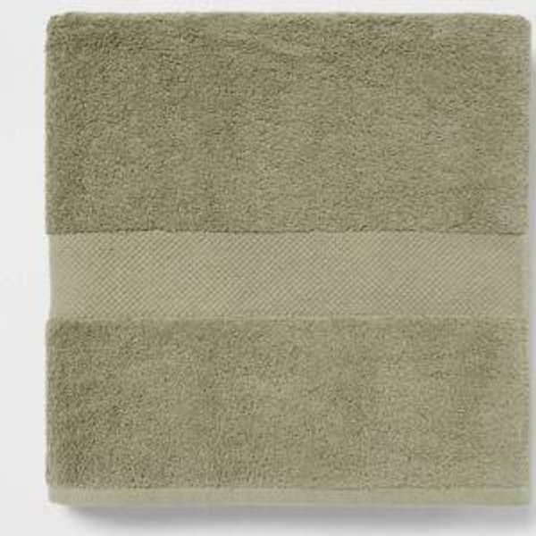 Performance Plus Oversized Bath Towel Light Green - Threshold™: 100% Cotton, Fade-Resistant, Heavyweight Terry Bath Sheet