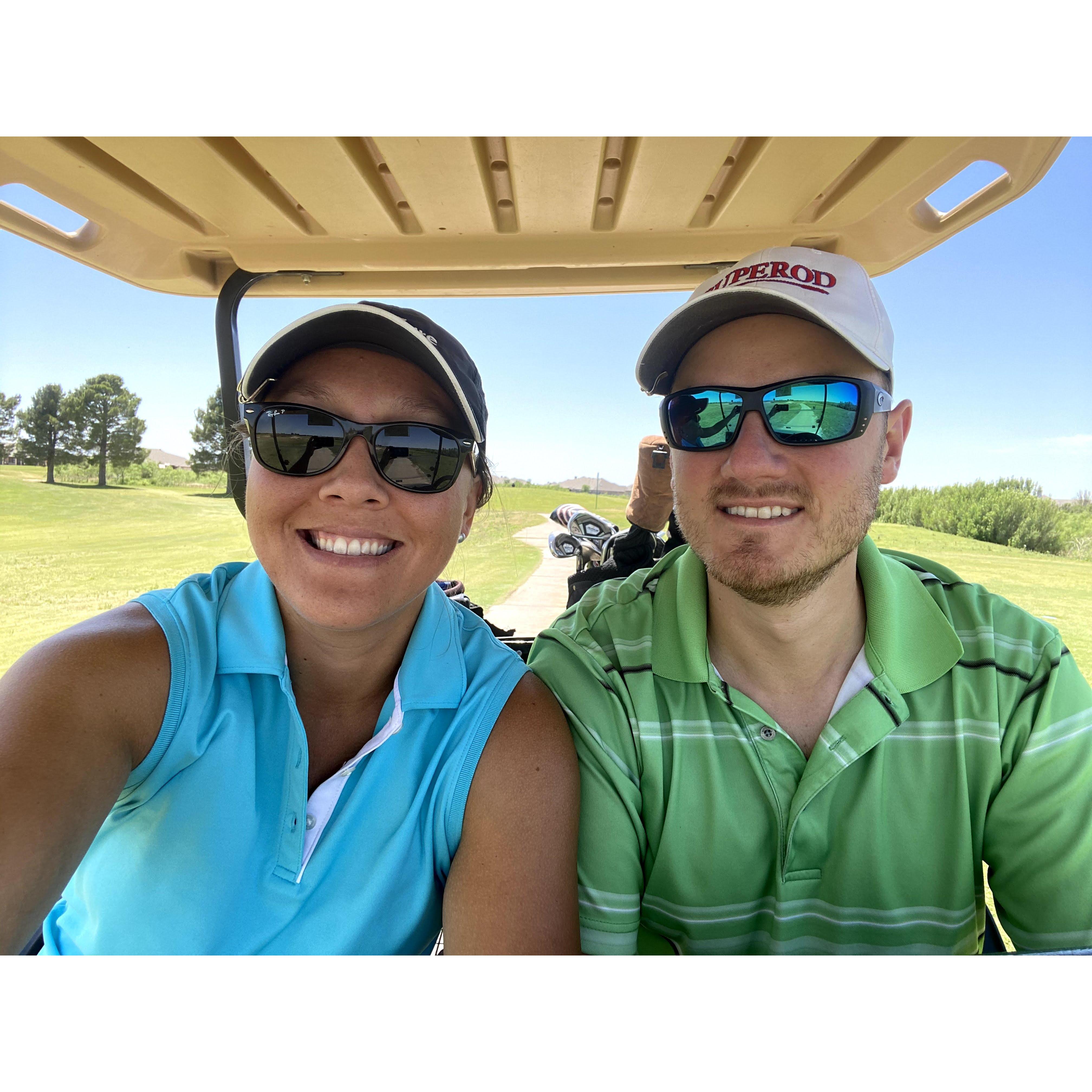 Lots of time spent golfing during quarantine April 2020