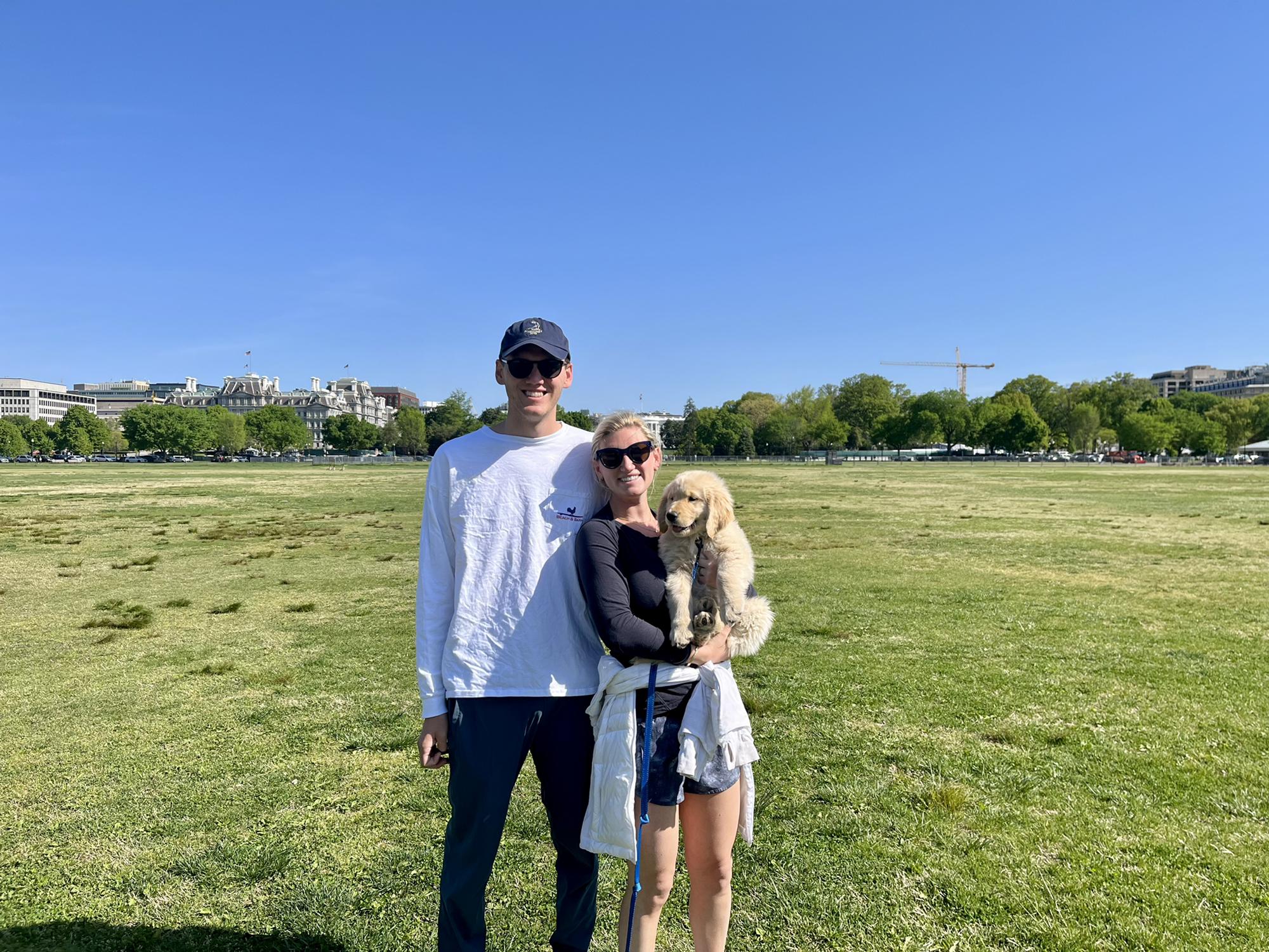 Family picture in front of the White House!